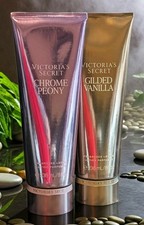 Victoria's Secret Pack de 2 Lociones Corporales Cromo Peonía y Crema Corporal Vainilla Dorada