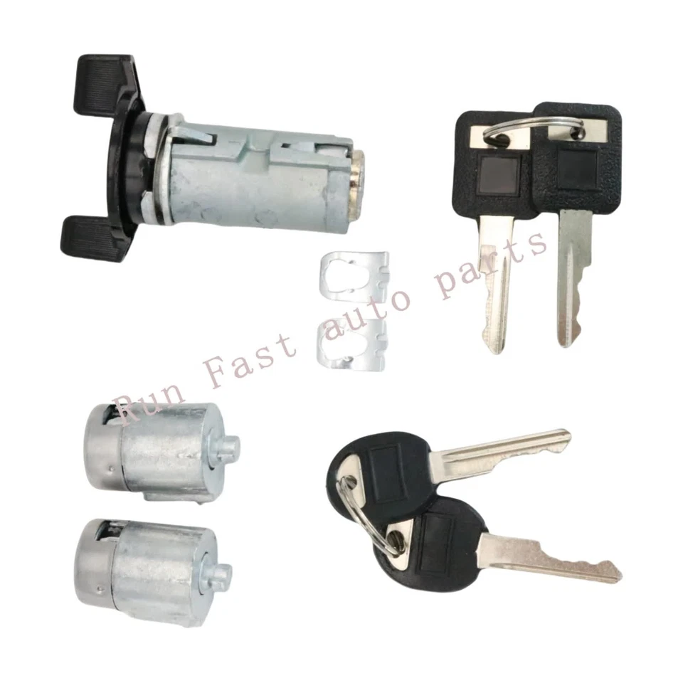 Juego de cilindros de interruptor de llave de encendido y cerradura de puerta aptos para camionetas GMC 4000-7000 91-94 Foto 2 de 4