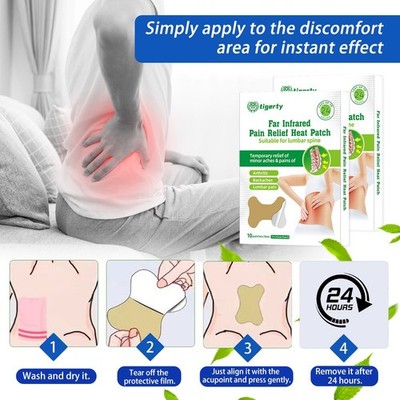 1-50pcs Herbal Lumbar Spine Waist Patch Lower Back Pain Relief Patch For Old Man