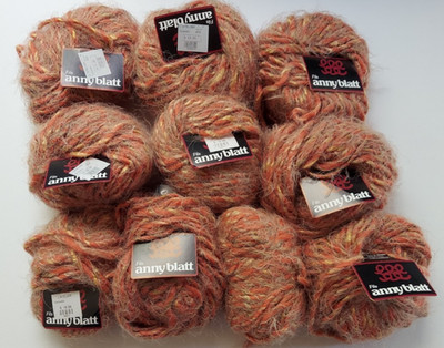Vintage Anny Blatt;45% Wool,35% Acrylique, 20% Polyamide, 10 skeins, 50 gram,NEW