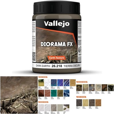 Dark Earth Texture Acrylic Paint 200ml For Modelers Miniatures