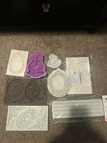Prima ReDesign Mold and generic mold Lot Ornate Frames Lady Cameo