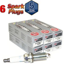 For BMW E60 E70 E83 E90 NGK Laser Iridium Spark Plugs Set of 6 ILZFR6D11 1208