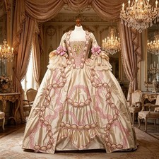 18th Century Rococo Marie Antoinette Prom Robe Francaise Historical Ball Gowns