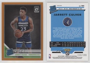 2019 Panini Donruss Optic Rated Orange Prizm /199 Jarrett Culver #160 Rookie RC