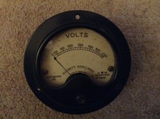 Air Ministry Bakelite Voltmeter dated 1940 with Crown & AM RAF re 10A/2060