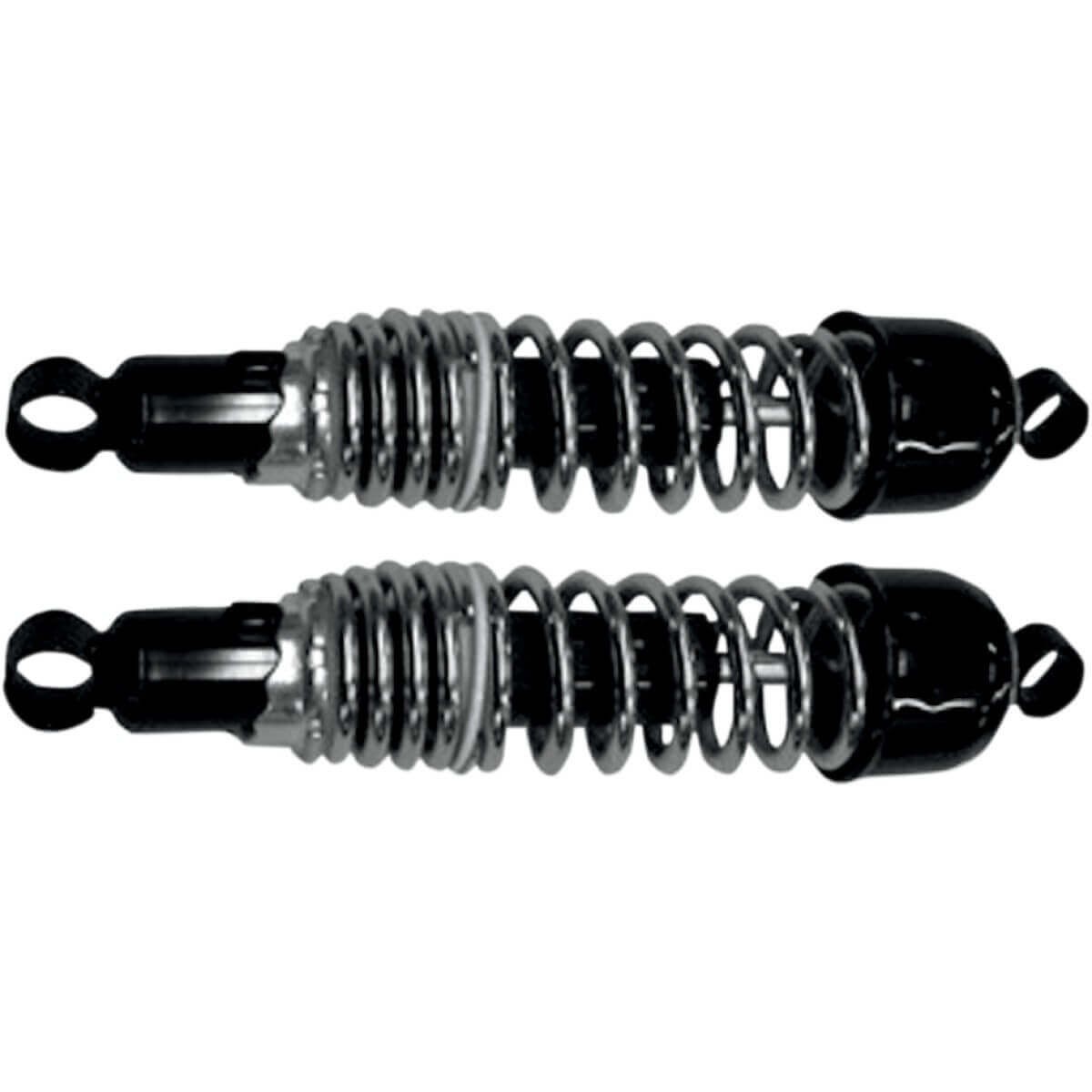 Amortisseur moto 325 mm noir et chrome universel adaptable - Entraxe 32,5 cm