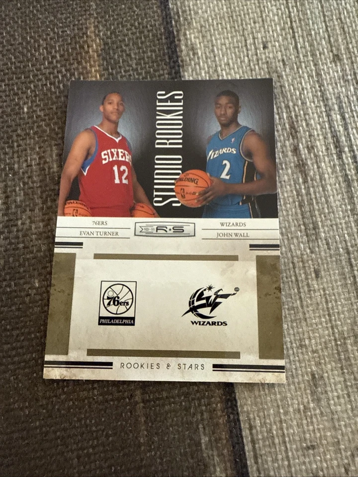 John Wall Evan Turner 2009-10 Rookies and Stars Studio Combo Rookies #1 328/499 - Image 2 of 4