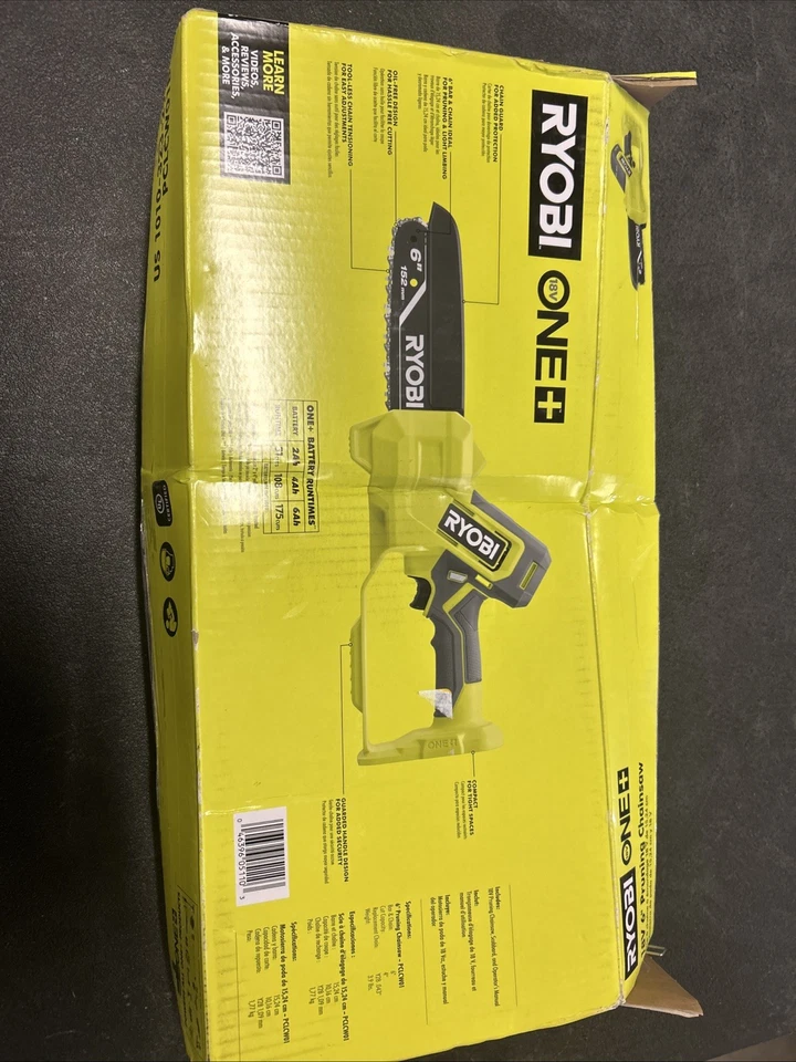 RYOBI 18V 6 pulgadas Mini motosierra de poda compacta a batería inalámbrica (solo herramienta) Foto 2 de 4