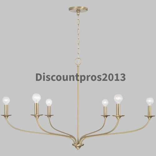 Capital Lighting 449961MA “Dolan” 6-Light Chandelier – Matte Brass – New in Box - Picture 1 of 3
