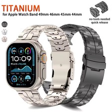 Quick Release Titanium Metal Band Strap For Apple Watch Ultra 3 11 10 9 8 7 6 SE