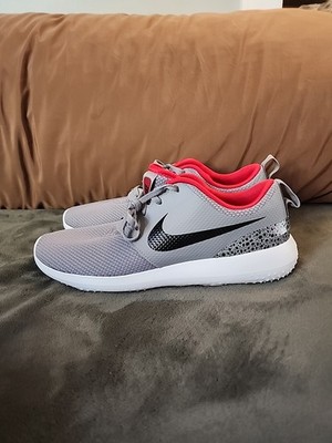 Nike Mens Roshe G Golf Shoes Gray/White/Black/Red Size 10.5 