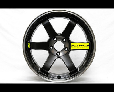 8 Pcs TE37SL Stickers Volk Racing Wheel JDM  black edition Decal _Yellow Fluo