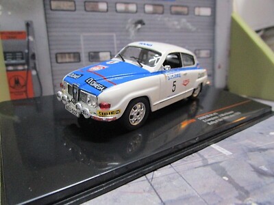 SAAB 96 V4 Rallye 1000 Lakes Finnland WM 1976 #5 Lampinen upo Castrol IXO 1:43 