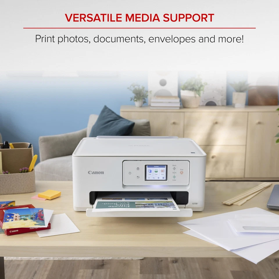 Canon PIXMA TS7720 Wireless All in One Inkjet Printer Print Copy Scan - Image 4 of 4