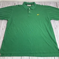 Masters Polo Mens XL Green Augusta National Golf Shop Slazenger Short Sleeve