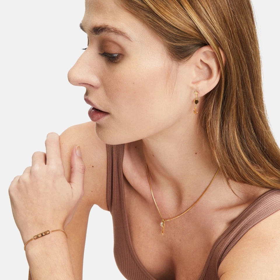 Tamaris Armband Glaube, Liebe und Hoffnung, Edelstahl IP Gold TJ-0415-B-21 NEU - Bild 2 von 3