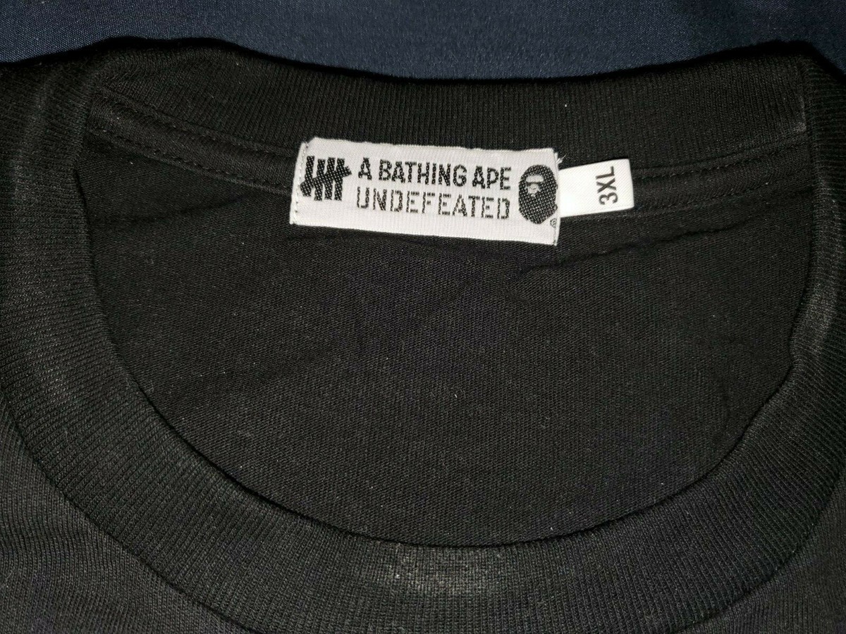 BAPE x Undefeated 5 Strikes Tee Black/Camo Size 3XL | eBay BAPE x Undefeated 5 Strikes Tee Black/Camo Size 3XL | eBay