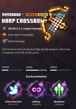 Minecraft Dungeons - Harp Crossbow Unique Gilded (Xbox)(PS4)(Switch)(PC) 🔥