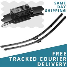 Front Windscreen 24" 19" Flat Aero Wiper Blades Pair for Mercedes CLA 16-19