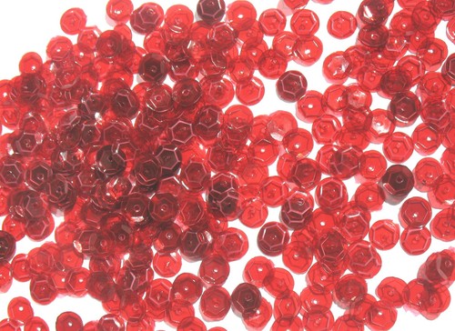 Rouge Red Dark - Craft Medley 6mm Translucent Sequins - Bild 12 von 12