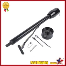 32" Steering Column Street Rod Tilt Floor Shift Hot Rod Manual No Key--Black