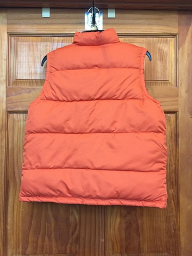 OLD NAVY Sz (10-12) L Boys PUFFER Vest Brown Orange Reversible Zipper 2009 - Picture 11 of 11