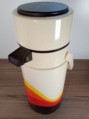 70er Thermoskanne extra groß, super Grafik, 70er Jahre Regenbogen Design Vintage Retro - Bild 7 von 12