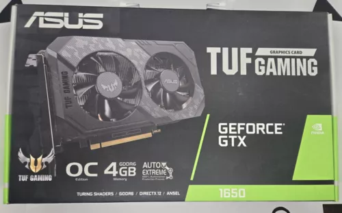 NEW NIB ASUS GEFORCE GTX 1650 TUF Gaming OC Edition 4GB GDDR6 TUF-GTX1650-O4GD6