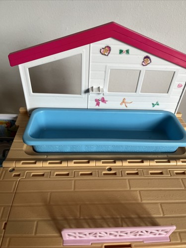BARBIE 2 Story Doll House Foldaway Playset - Bath Kitchen & Toilet - 2016 Vgc - Picture 5 of 20