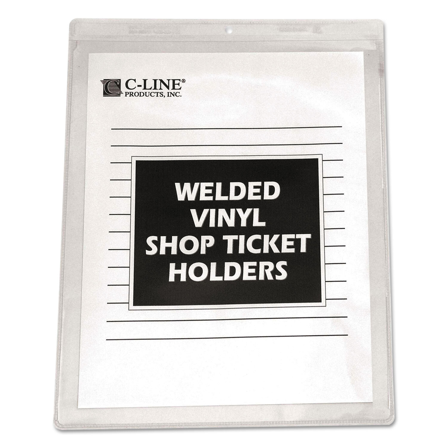 C-Line Clear Vinyl Shop Ticket Holder Both Sides Clear 15