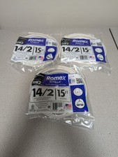3 packs Southwire 15 ft. 14/2 Solid Romex SIMpull CU NM-B W/G Wire 45ft Total
