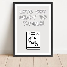 Laundry Room Print Utility Room Wall Art Wash Room Décor Kitchen Sign Art Dryer