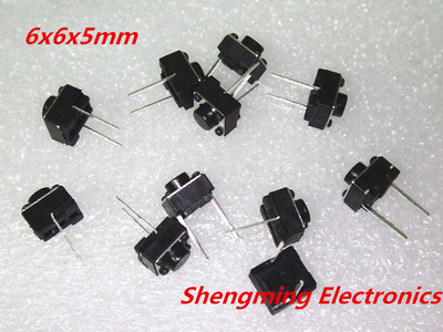 1000pcs 2pins Tactile Push Button Switch Tact Switch 6X6X5mm Momentary