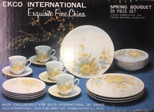 NOS Ekco International SPRING BOUQUET - 20 Piece Set