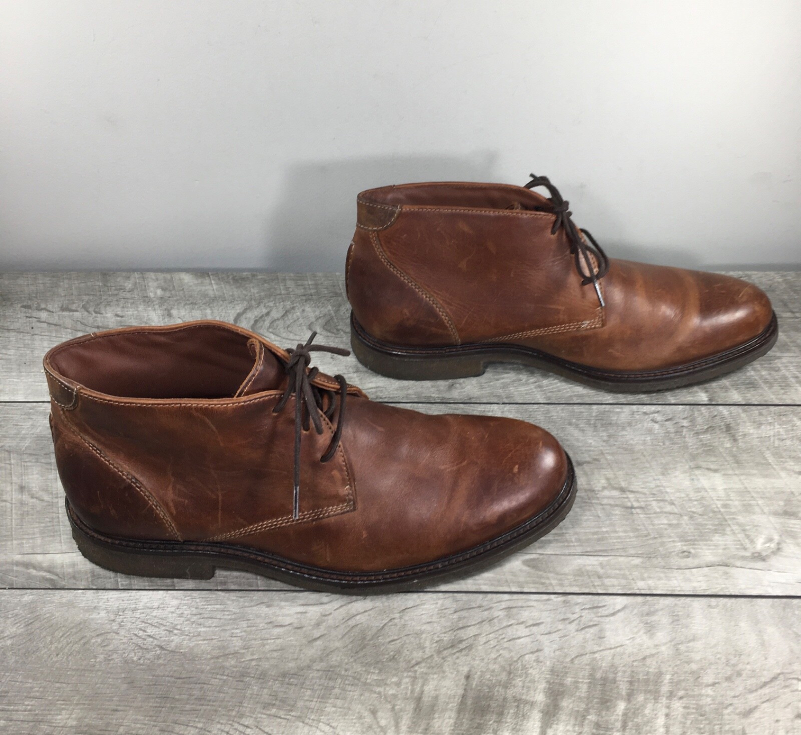 Johnston &‎ Murphy Copeland Chukka Boots Brown Leather Men\'s 9.5M 25-1573 JOHNSTON MURPHY COPELAND main image 3