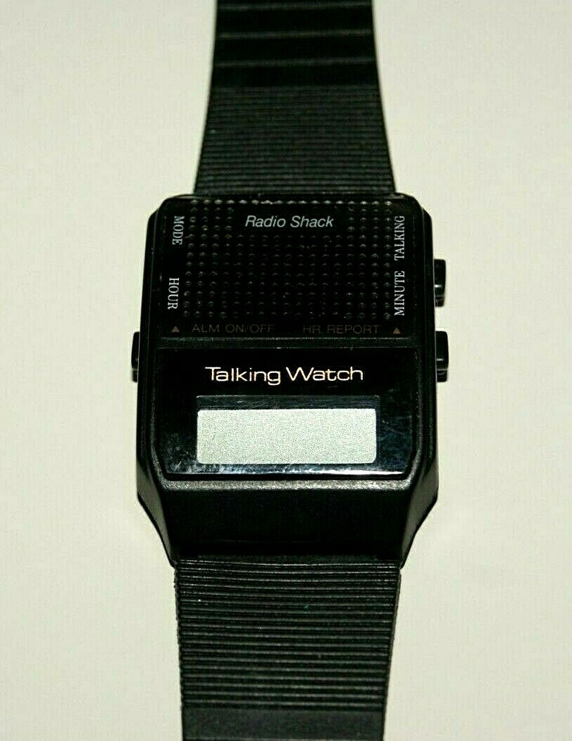 Vintage Radio Shack LCD Talking Watch For Parts Collectible eBay