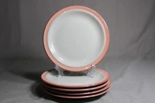 5 International China Ombre 7 3/4" Salad Plates, Soft Apricot Pattern, Japan