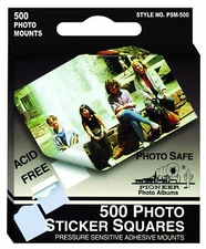 Pioneer Photo Mounts - 500 Self-Stick Tabs (Same Shipping Any Qty)