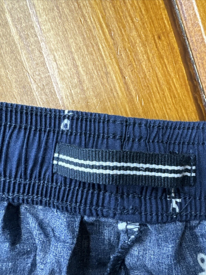 NAUTICA Ropa de Dormir MEDIANO Pijama Pantalones de Salón Blanco Estampado de Ancla Azul Marino Pantalón Foto 4 de 4