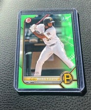 2022 Bowman Maikol Escotto Neon Green Parallel 116/399 