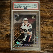 2021 Clearly Donruss Mac Jones PSA 10 Holo Mosaic SSP pop 1/1 The Rookies RARE