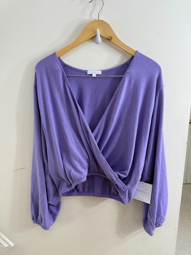 Beyond Yoga Women's Wrapped Up Pullover Sweater Soft Stretchy Lilac Size S - Picture 3 of 17