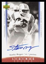 2006 Upper Deck Legends Legendary Signatures Stanley Morgan Auto New England