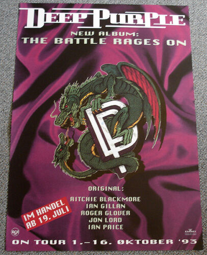 Original Poster Plakat - Deep Purple : The battle rages on - Format: DIN A1 - Bild 1 von 1