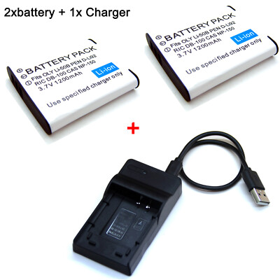 Battery / Charger For Olympus SP-720UZ SP-800UZ SP-810UZ SP-815UZ SH-21 SH-25 MR