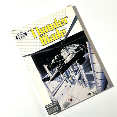 Thunder Blade Sega Arcade Hits IBM Tandy 5 1/4  PC Big Box Game RARE HTF 1989