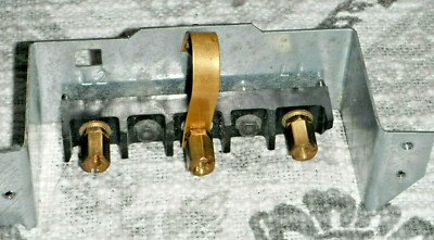 GE Dryer 220V Term Block #WE4X168 w/ Bracket, Grd Strap, Screws & Access Plate