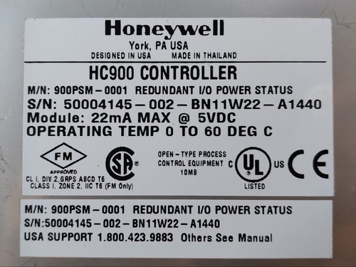 Honeywell HC900 Controller 900PSM-0001 Redundant I/O Power Status - Bild 9 von 9