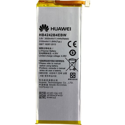 ORIGINAL HUAWEI HB4242B4EBW AKKU HONOR 6 H60-L02 Glory Play 4x - DATUM Nov 2018 - Bild 2 von 2